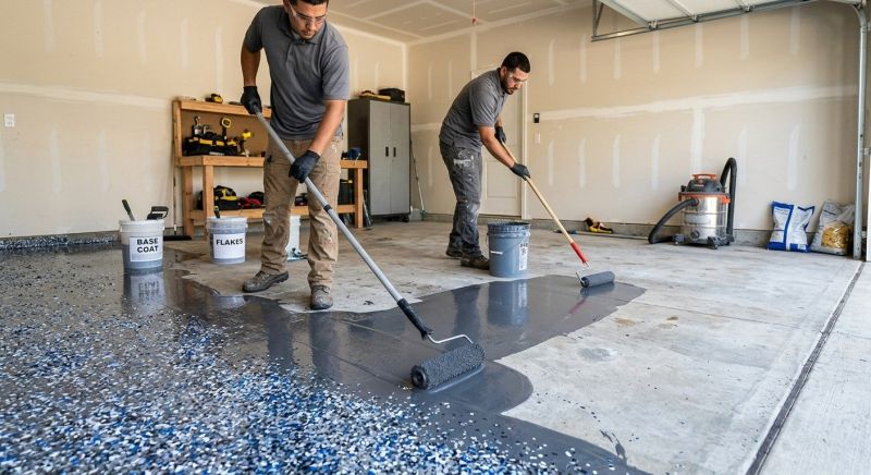 Basement Floor Epoxy Service in Fairfax, VA