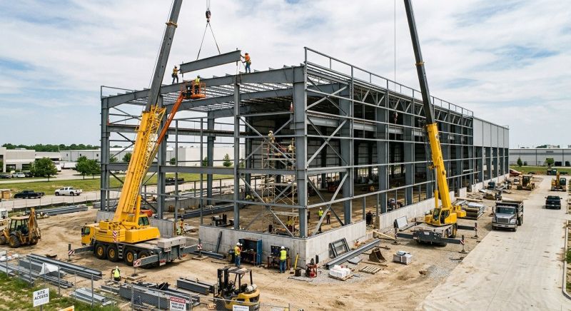 Industrial Garage Construction in Katy, TX